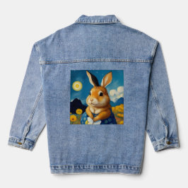 Starry Spring Bunny Jean Jacket