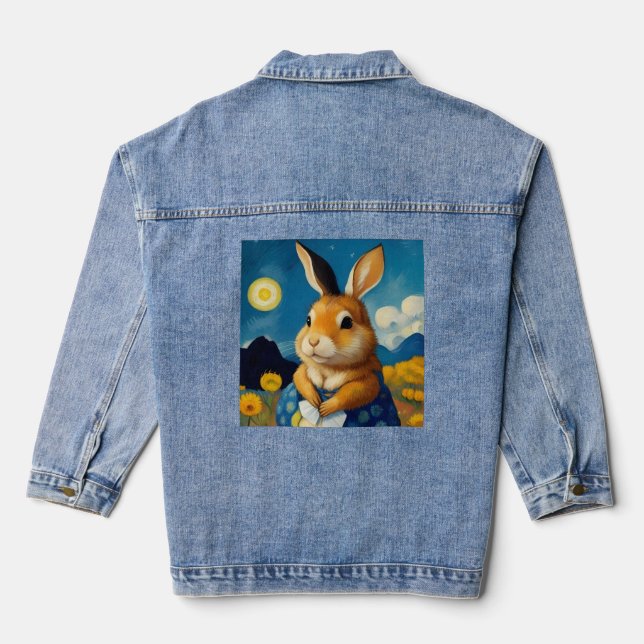 Starry Spring Bunny Jean Jacket (Verso)
