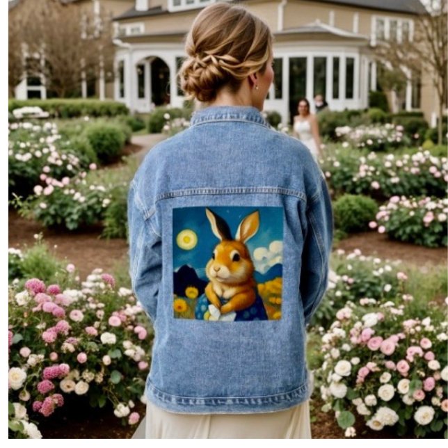 Starry Spring Bunny Jean Jacket (Créateur téléchargé)
