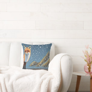 Starry Starry Night Storybook Fox Kissen