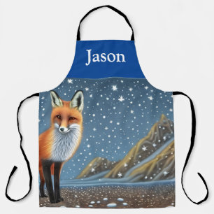 Starry Starry Night Storybook Fox Schürze