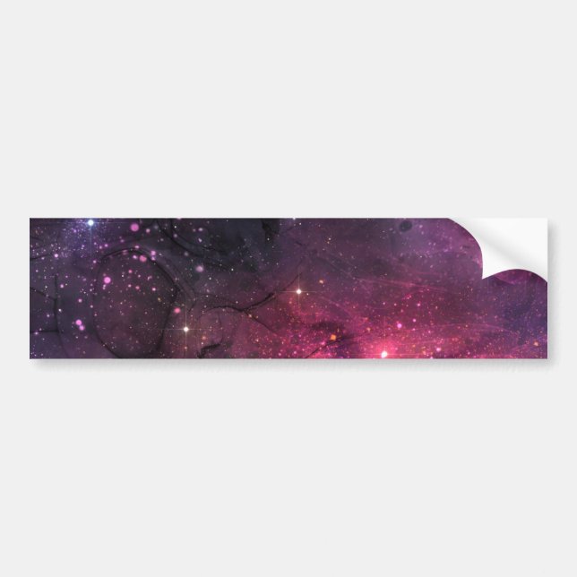 Starry Stars Weltraumgalaxie Planetenmuster Autoaufkleber (Vorne)