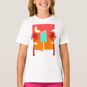 Starry Summer Palm Ice Oase T-Shirt
