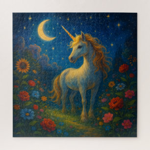 Starry Unicorn Garden - Magisches Nachtpuzzle