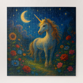 Starry Unicorn Garden - Magisches Nachtpuzzle