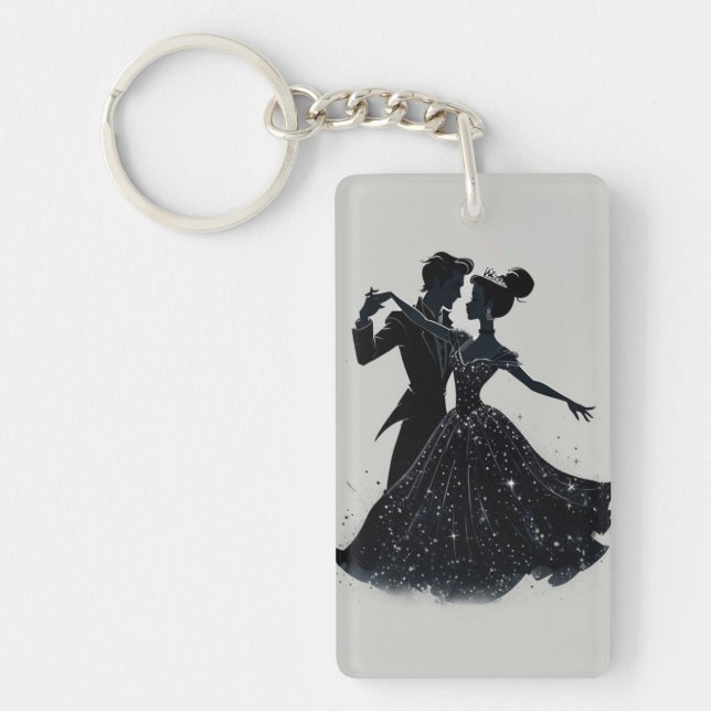Starry Waltz Couple Schlüsselanhänger (Vorderseite)