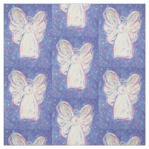 Starry White Guardian Angel Kunststoffe Stoff