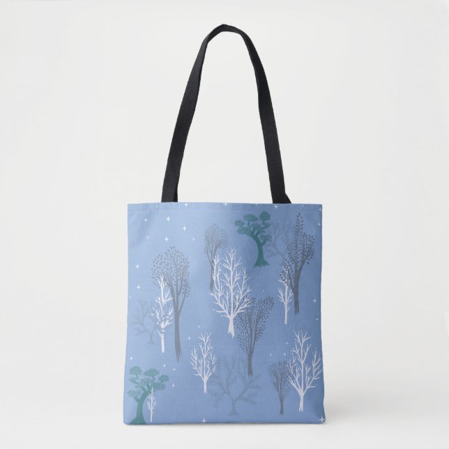 Starry Woods Tasche Aqua Blue (Vorderseite)