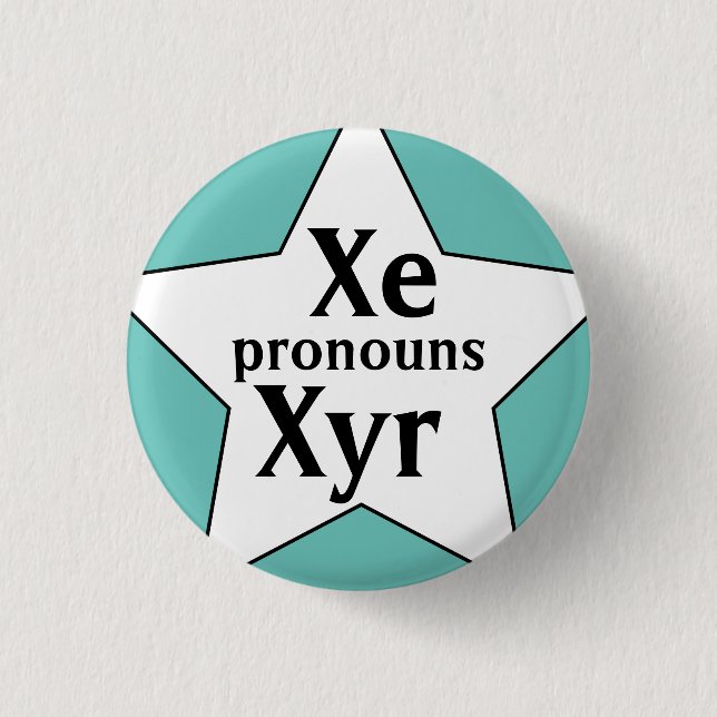 Starry Xe Xyr Pronouns Button (Vorderseite)