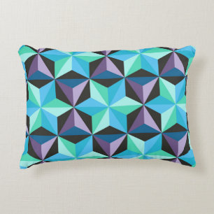 Stars Abstraktes geometrisches Patchwork Dekokissen