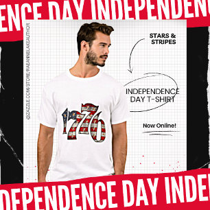 Stars and Stripes 1776 Independence Day T-Shirt