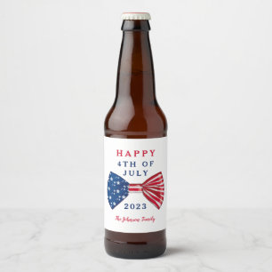Stars And Stripes 4. Juli Classic Bierflaschenetikett
