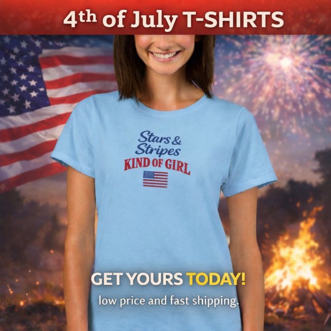 Stars and Stripes | 4th of July T-shirt for Her (Von Creator hochgeladen)