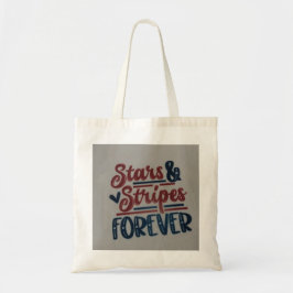 Stars and stripes forever tote tragetasche