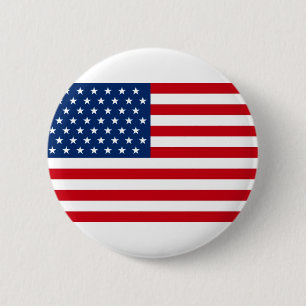 Stars and Stripes USA Button