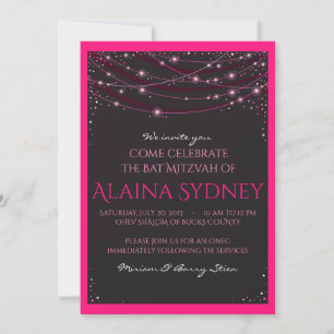 STARS Bat Mitzvah Einladung