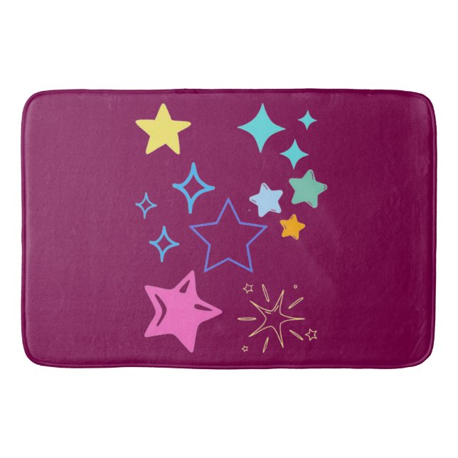 Stars Bath Mat Badematte (Vorderseite)