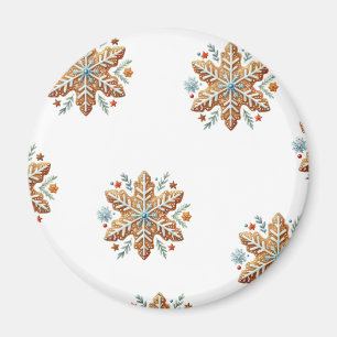 Stars Biscus Christmas Magnet