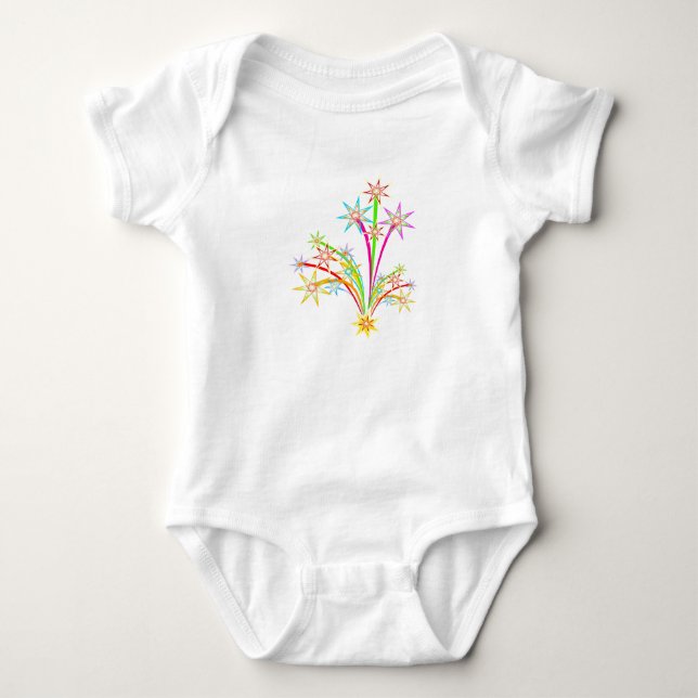 Stars Bursting - Baby Strampler (Vorderseite)