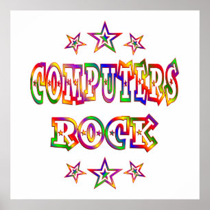 Stars Computers Rock Poster