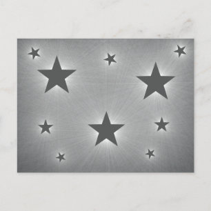 Stars dans la carte postale du ciel nocturne, gris