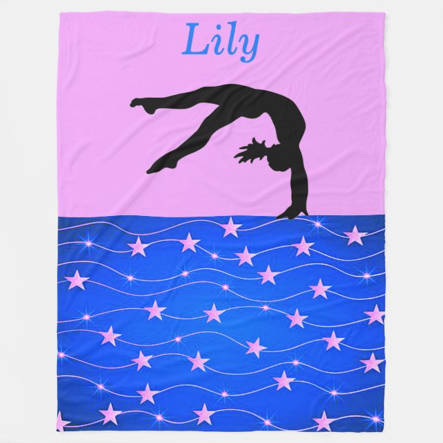Stars de gymnastique - Couverture en polaire perso (Devant)