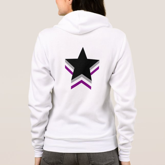 Stars der Asexualität Hoodie (Rückseite)