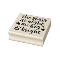 Stars der Night Texas Rubber Art Briefmarke