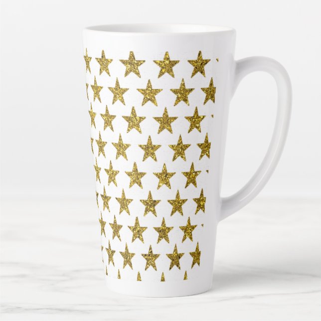 Stars des Gold Glitzer Milchtasse (Rechts)