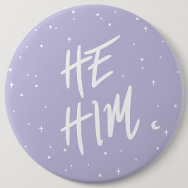 Stars Er Ihm Pronouns in Lilac Button