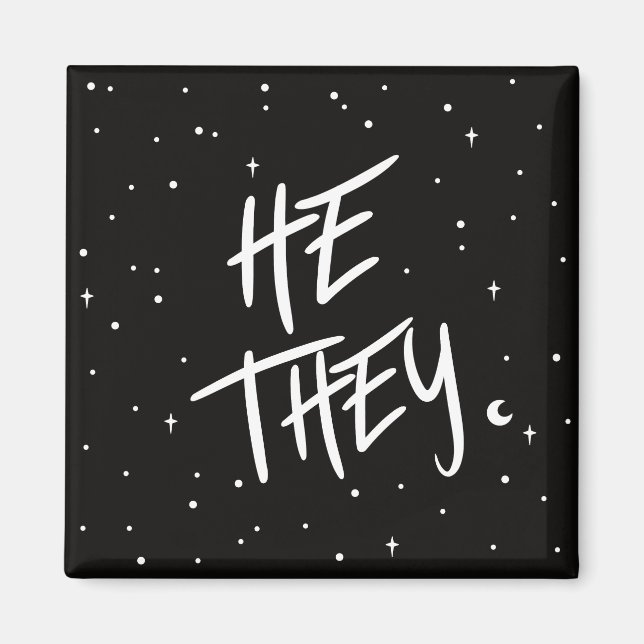 Stars Er/sie Pronouns Magnet (Vorne)