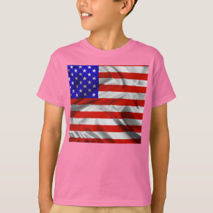 Stars et rayures Usa Silk Flag T-shirt
