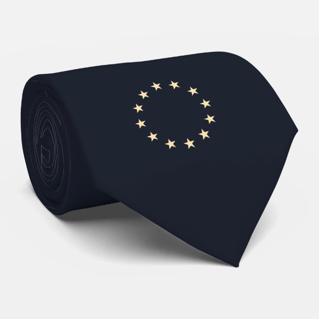 Stars – Europe – Europa – EU-flag – Schlips Krawatte (Gerollt)