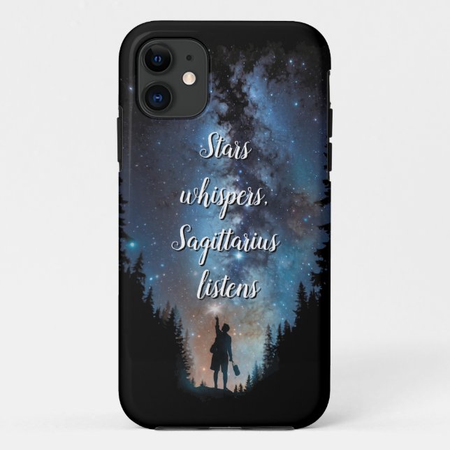 Stars flüstern, Sagittarius hört zu Case-Mate iPhone Hülle (Rückseite)