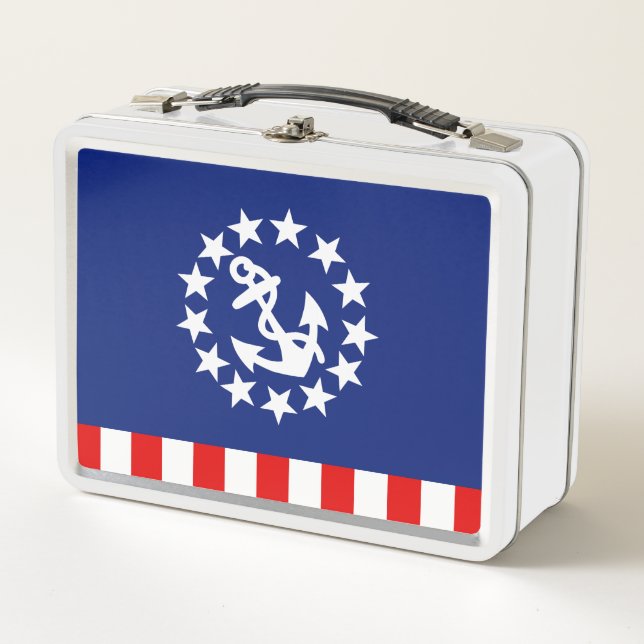 Stars für die Flagge eines amerikanischen Schiffes Metall Brotdose (Vorderseite)