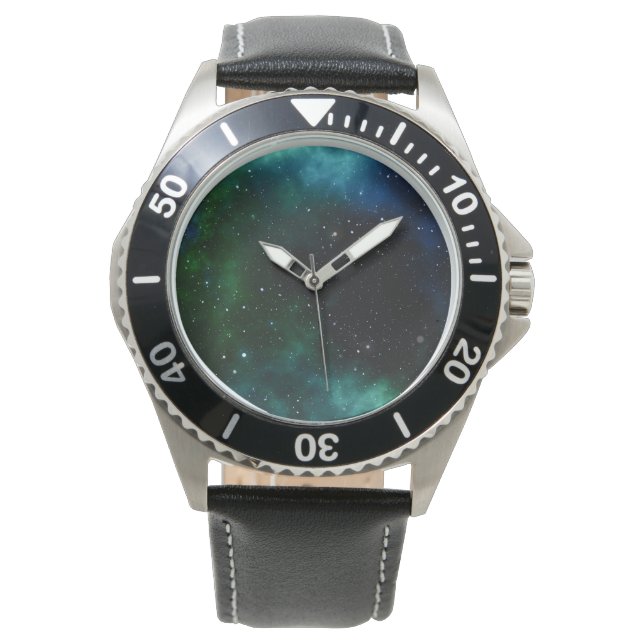 Stars Galaxy Gradient Armbanduhr (Vorderseite)