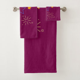 Stars-Handtuch Badhandtuch Set