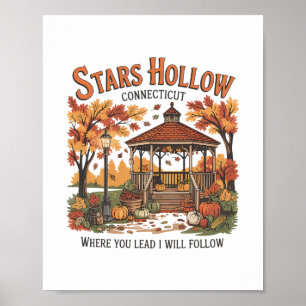 Stars Hollow Kürbis Thanksgiving Herbst Y'al Poster