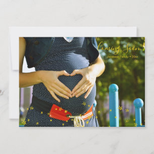 Stars kommen bald Baby Announcement Foto Card Ankündigung