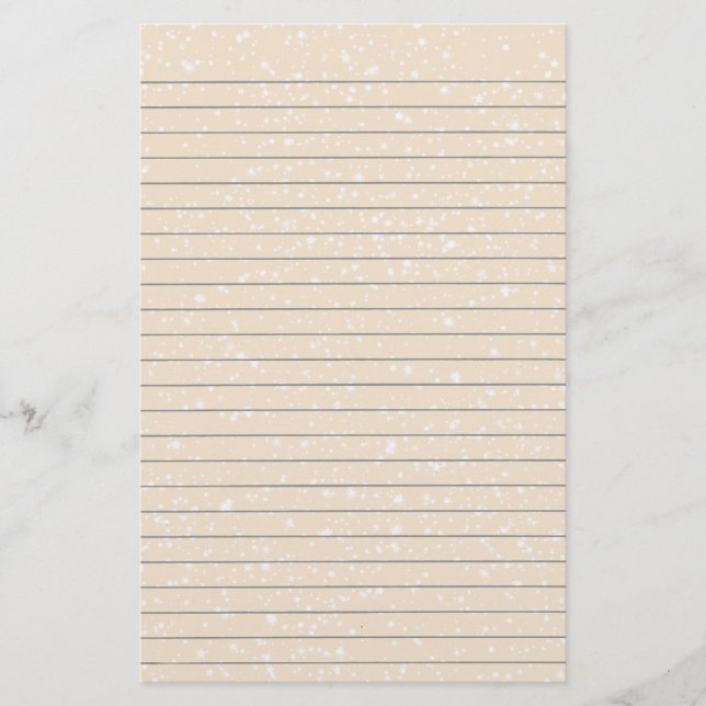Stars Lined Stationery Briefpapier (Vorderseite)