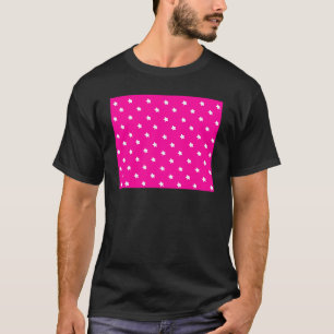 Stars Magenta White The MUSEUM Zazzle Geschenke T-Shirt