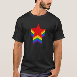 Stars mit Regenbogenfarben T-Shirt