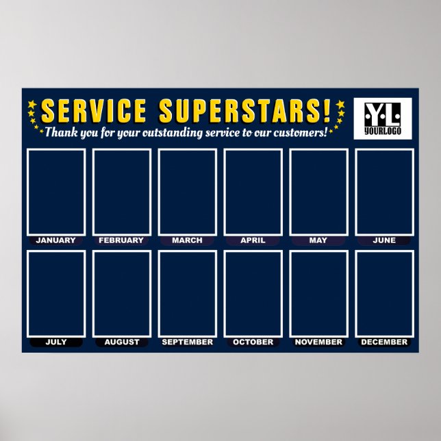 Stars Mitarbeiter des Monats Foto Ausstellungspost Poster (Vorne)