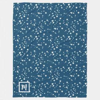 Stars Monogramm Fleecedecke
