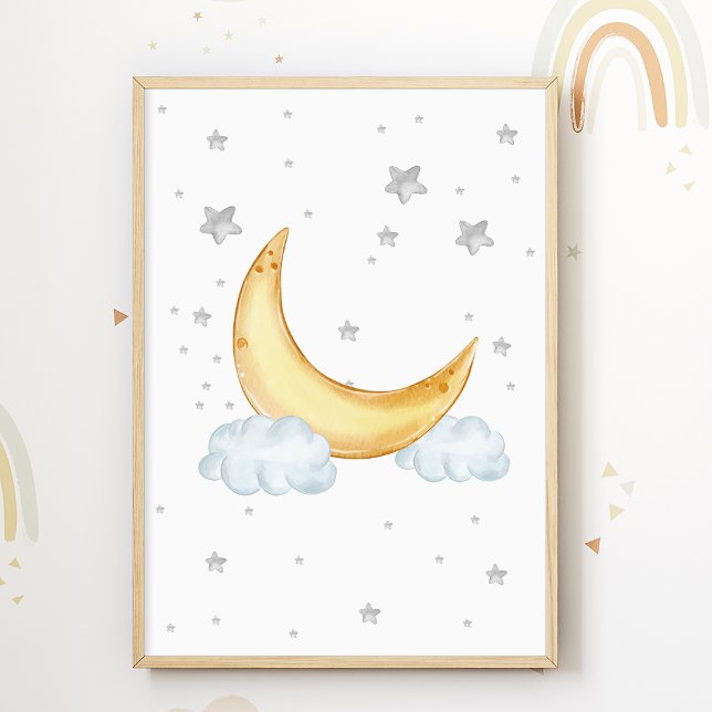 Stars Moon Kinderzimmer Poster Kids Room Print (Von Creator hochgeladen)