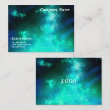 Stars Night Sky Midnight Emerald Green
