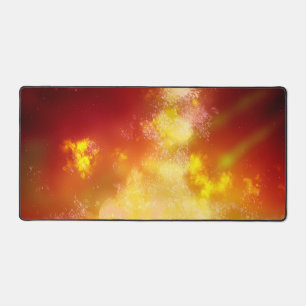 Stars Night Sky Mitternacht Milky Way Orange Schreibtischunterlage