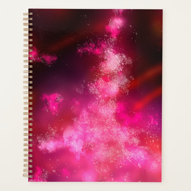Stars Night Sky Mitternacht Pink Flare Milky Way Planer (Vorderseite)
