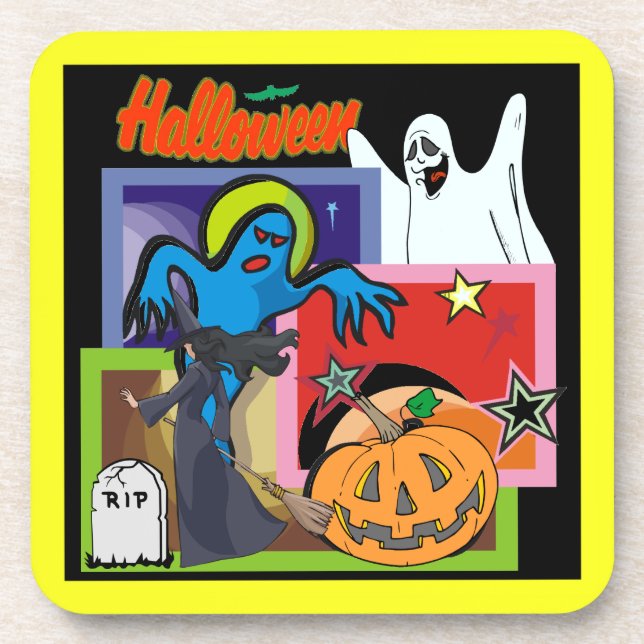Stars of Halloween - Untersetzer (Vorderseite)