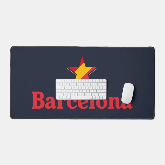 Stars of Spain – Barcelona Schreibtischunterlage (Tastatur & Maus)